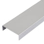 U-profil, blank aluminium, til bjælker og limtræ, 20 x 65 x 20 mm, 1 meter