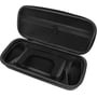 Åben Deltaco Hard Carry Case til PlayStation Portal, der viser det indvendige rum med netlomme og fastgørelsesstropper.