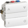 IHC Wireless, FUGA relæ kombi med trykknapper (ikke til CFL eller LED pærer), 1 modul, hvid – Lauritz Knudsen