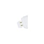 LEDlife G24Q LED-pære på 7 W set tæt på fatningen, hvor to synlige metalstifter stikker ud.
