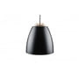 SG Armaturen Bell loftslampe i sort og guld med 300 mm diameter og dybtmonteret lyskilde for blændfrit lys.