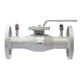 IMI TA BVS 243 DN65 flange, en manuel strengreguleringsventil i rustfrit stål set forfra på hvid baggrund.