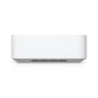 Ubiquiti UniFi Express 7 Wi-Fi-router set bagfra med ventilationsåbninger langs den grå underside.