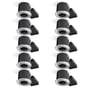 Nordtronic Quick Spot 10 pak indbygningsspot 230V LED (rund) uden lyskilde, børstet aluminium