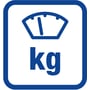 Blåt ikon af en nøgle med en fjernbetjeningsdims og radiosignaler, der indikerer nøglefri start eller fjernbetjening.