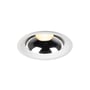 Hvid SLV Downlight C 200 DL med en 8W effekt og 3000K varmt lys samt 55° spredningsvinkel.