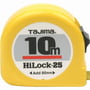 Tajima Hi-Lock EC2 båndmål med 10 meter langt og 25mm bredt stålbånd i gult ABS plasthus.