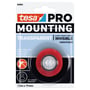 Tesa 66965 PRO monteringstape i klar, transparent udgave, 19 mm x 1,5 m, præsenteret i sin originale emballage med produktinformation.