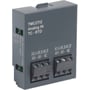 Schneider Electric TMC2 analog input cartridge til temperaturmåling, mærket TMC2T12 Analog IN TC-RTD, med to klemrækker til tilslutning af sensorer.