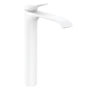 Hansgrohe Vivenis etgrebs håndvaskarmatur i mat hvid med en svanehals og et fremspring på 191mm.