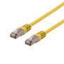 DELTACO U/STP Cat6a patchkabel, LSZH, 0,5 meter, gul