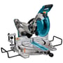 Makita akku kap-/geringssav DLS111ZU med 260mm klinge og 30mm hul, fremstillet i metal og turkis plast.