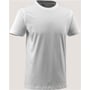 Mascot T-shirt Calais i hvid bomuld med rund hals og moderne pasform, vist uden baggrund.