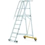 Zarges Safemaster Plus S platformstige med 7 trin, 1,8m platformhøjde og brede, skridsikre trin.