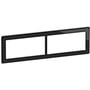 LK FUGA – Pure dobbelt design ramme uden midtersprosse, 2x2 modul, sort/hvid (glas)