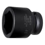 Bahco krafttop med 1" indfæstning, sekskantprofil og 65 mm størrelse. Fremstillet i højtlegeret stål med sort finish.