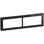 LK FUGA – Pure dobbelt design ramme uden midtersprosse, 2x2 modul, sort (glas)