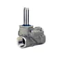 Danfoss EV220B magnetventil, NC, G 3/4", rustfrit stål hus, 20mm dyse, servostyret membran på hvid baggrund.