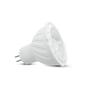 Sidevisning af en V-TAC 6,5W LED spotpære med MR16 fatning og synlige metalben.