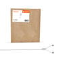 Emballage til Ledvance Linear IndiviLED nedhængningswire med information om produktets dimensioner og kompatibilitet.