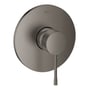 Grohe Essence etgrebsbatteri til brus med børstet messing finish og rund roset på 158mm.