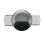 4smarts ChargeBot Sound Qi2-ladestation i spacegrey set ovenfra med den sorte Qi2-opladeflade og udtrukne sidearme.