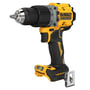 DeWalt 18V XR slagboremaskine DCD805NT-XJ med kulløs motor og 90 Nm moment, vist med bæltekrog.
