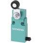 Siemens positionsafbryder med 30 mm bredde, 1 NO/1 NC drejegreb og 2 meter kabel i turkis.