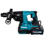 Makita 40V bore-/mejselhammer med SDS-Plus, viser den kompakte krop med AVT og XGT batteri.