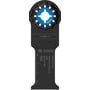 Bosch AIZ32AIB savklinge til metal, 32 x 50 mm, med Starlock-optag og BIM-konstruktion, vist med metermål på siden.