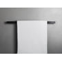 Unidrain Reframe håndklædestang, enkelt, 60 cm, sort