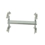 Fibox DIN-indsats DRS EKJ 2819, 1x14M, 174x264x88 mm, lavet af metal og plast med fire monteringsben.