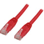 DELTACO U/UTP Cat6 patch kabel, halogenfri, 0,7 meter, rød
