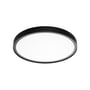SG Armaturen DISC 480 LED armatur i sort med en diameter på 470mm og en slank profil, viser den moderne lyskilde.