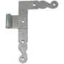 IPA Beslag vinkelbeslag 21516V i galvaniseret stål, dimensioner 175x110 mm, vist på hvid baggrund.