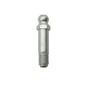 Kabi smørenippel H1 af el. galvaniseret stål med 1/8"R gevind og 44 mm længde.