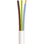 Plastkabel 3G2,5 mm² hvid - 50 meter