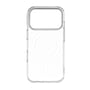 Transparent bagcover med magnet til iPhone 17 Pro set lige bagfra, med magnetring og åbning til kameraet.
