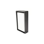 SG Armaturen Frame væg- og loftslampe i grafitgrå aluminium med hvid diffusor, 7W LED og sensor.