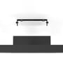 EGLO Calagrano-Z loftlampe i sort aluminium, vist fra oven med monteringsbeslag synlige.
