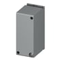 ABB Smissline L1 power feed-through block, 250A, med lukket front og monteringsdetaljer, vist fra en let vinklet sidevisning.