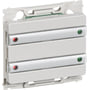 IHC Control Alarm, OPUS 66 statustryk med 4 tryk og 2 lysdioder (rød og grøn) pr. tangent, 1 modul, lysegrå – Lauritz Knudsen