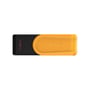 Kingston DT Exodia S USB-lagerenhed set fra siden med sort hus, gult dæksel og synlig markering for 512 GB.