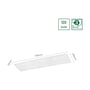 Målskitse af SpectrumLED LED-panelet med angivelserne 1195 x 295 mm og 25 mm profil.