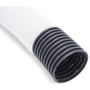 GreenMax PE-vandingsrør med nylon, 80/71,5 mm diameter og 50 meters længde, vist med sort riflet yderside og hvid tekstilbeklædt inderside.