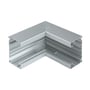 Schneider Electric Indvendigt hjørne INKA-IH123 i eloxeret aluminium, viser 123x72x200 mm dimensioner og kanalprofil.