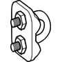 Teknisk illustration af Schneider Electric wirelås, der tydeliggør design og monteringsmekanisme for Ø3mm wire.