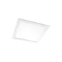 SG Armaturen Sense Panel Prisme LED, et hvidt, firkantet 300x300 mm lysarmatur med smal ramme og mat akryl afskærmning.