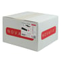 Novafix Kile 4 sort papkasse med 144 stk, måler H24 mm x B45 mm x L150 mm, trykt med produktinformation og Novafix logo.