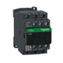 Schneider Electric TeSys D hjælperelæ med 3 NO og 2 NC kontakter, 220V DC, CAD32 MD, vist fra fronten med tydelige mærkninger og grønt Schneider Electric logo.
